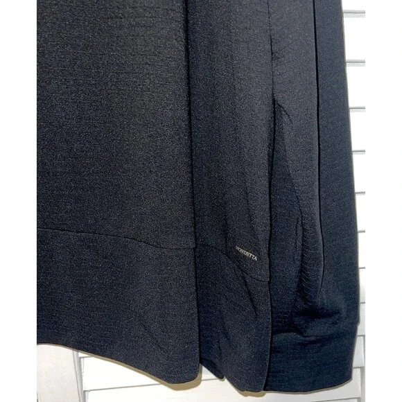 Mondetta Hoodie Pullover Black Slit Hems Women’s Size XL - Picture 6 of 9